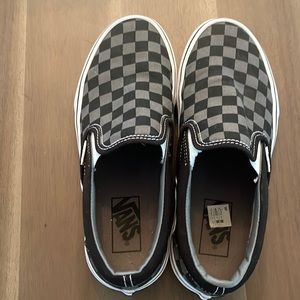 CLASSIC SLIP-ON CHECKERBOARD SHOE sz 7 women